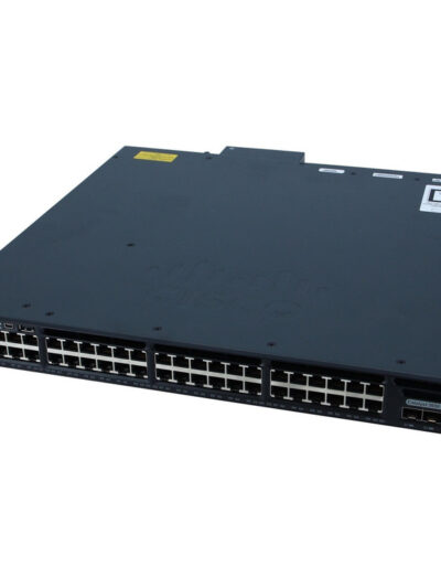Cisco Catalyst Standalone with Optional Stacking 48 10/100/1000 Ethernet PoE+ and 4x1G Uplink ports, with one 1025WAC power supply, 1 RU, LAN Base feature set