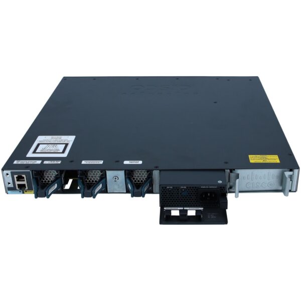 Cisco Catalyst Standalone with Optional Stacking 48 10/100/1000 Ethernet PoE+ and 4x1G Uplink ports, with one 1025WAC power supply, 1 RU, LAN Base feature set - Imagen 2