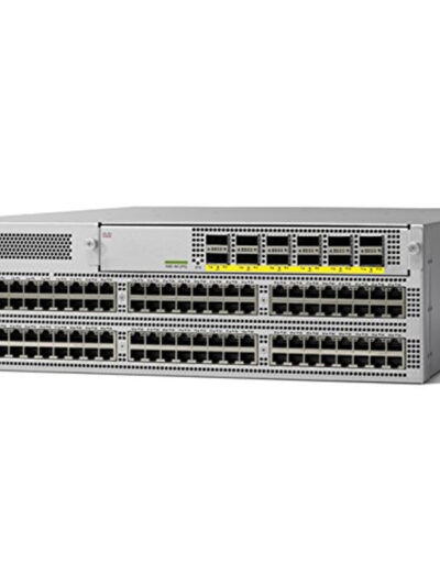 Cisco Nexus 9K Fixed with 48p 1/10G/25G SFP and 12p 40G/100G QSFP28 (2x PSU AC 1100W Port-side Intake , 5x Fan Port-side Intake & NX-OS software)