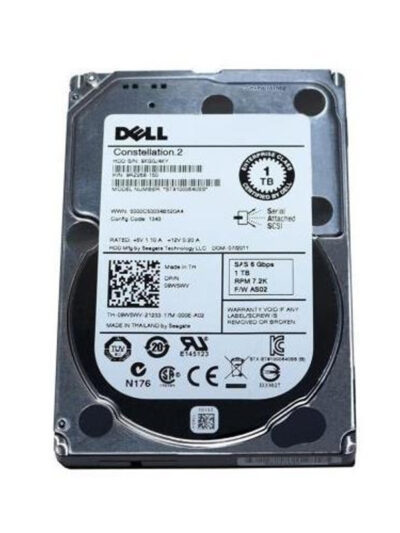 Dell 1TB 7.2K 2.5-inch SAS 6Gb/s Nearline Enterprise Hard Disk Drive w/ caddy