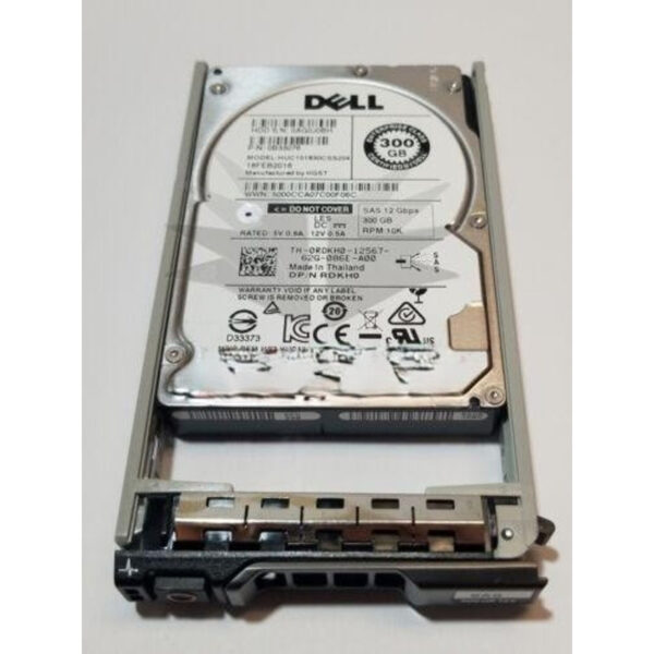 Dell 300GB 10K 2.5-inch SAS 12Gb/s HDD w/ caddy