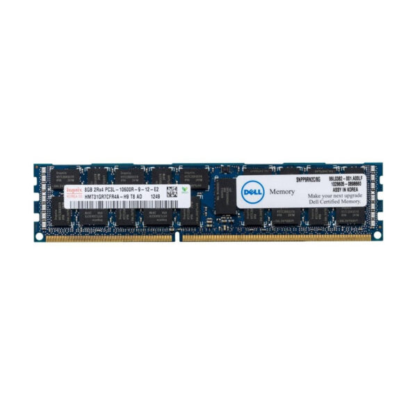 Dell 8GB 2Rx4 PC3L-10600R (DDR3-1333) Registered CAS-9 Low Voltage Memory Kit (SNPP9RN2C/8G)