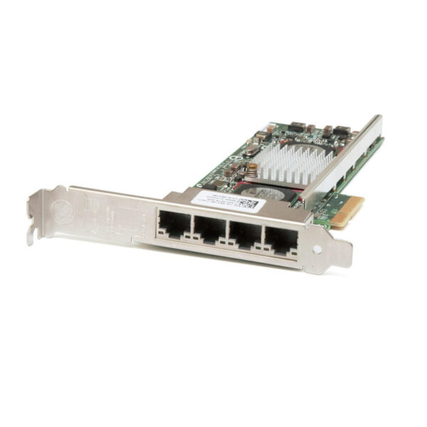 Dell Broadcom NetXtreme II 5709 NIC Gigabit Ethernet Quad Port 1GbE PCI-e 4, Network Interface Card - High Profile Bracket
