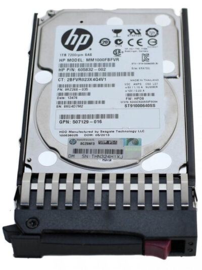 HP 1TB 7.2K 2.5-inch SFF SAS 6Gb/s RPM Dual Port (DP) Midline (MDL) HDD