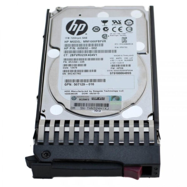 HP 1TB 7.2K 2.5-inch SFF SAS 6Gb/s RPM Dual Port (DP) Midline (MDL) HDD