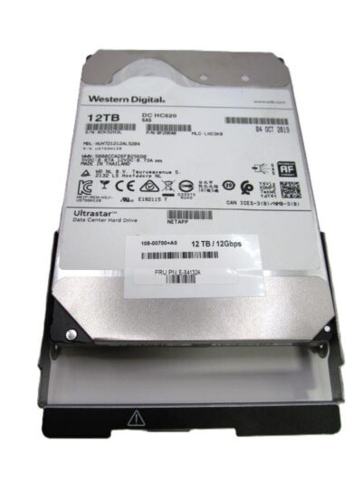 NetApp 12TB 7.2K 3.5-inch NL-SAS 12Gb/s Non-FDE Hard Drive, w/ Caddy
