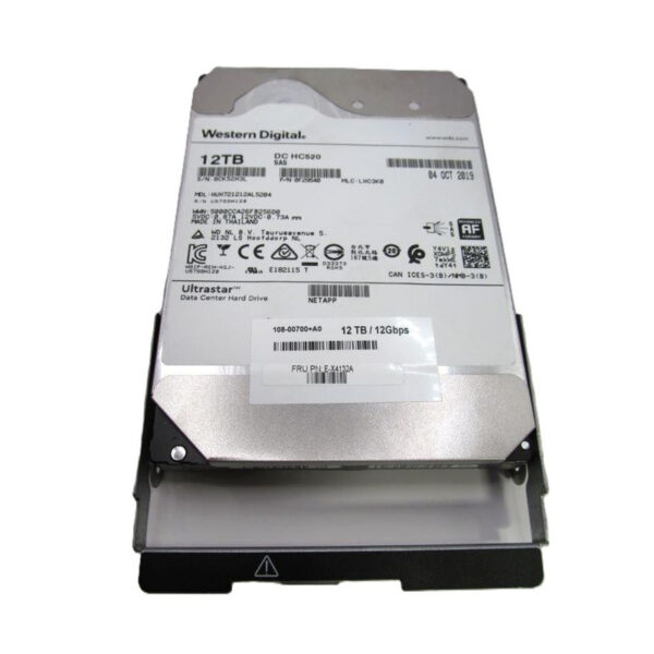 NetApp 12TB 7.2K 3.5-inch NL-SAS 12Gb/s Non-FDE Hard Drive, w/ Caddy