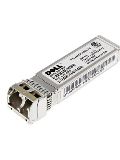 Dell 10GBase-SR SFP+, 850nm, 300m, MMF, LC Dúplex Connector, Transceiver Module