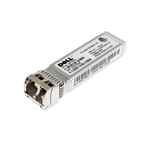 Dell 10GBase-SR SFP+, 850nm, 300m, MMF, LC Dúplex Connector, Transceiver Module