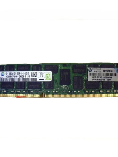 HPE 8GB 2Rx4 PC3-12800R (DDR3-1600) Registered CAS-11 Memory Kit